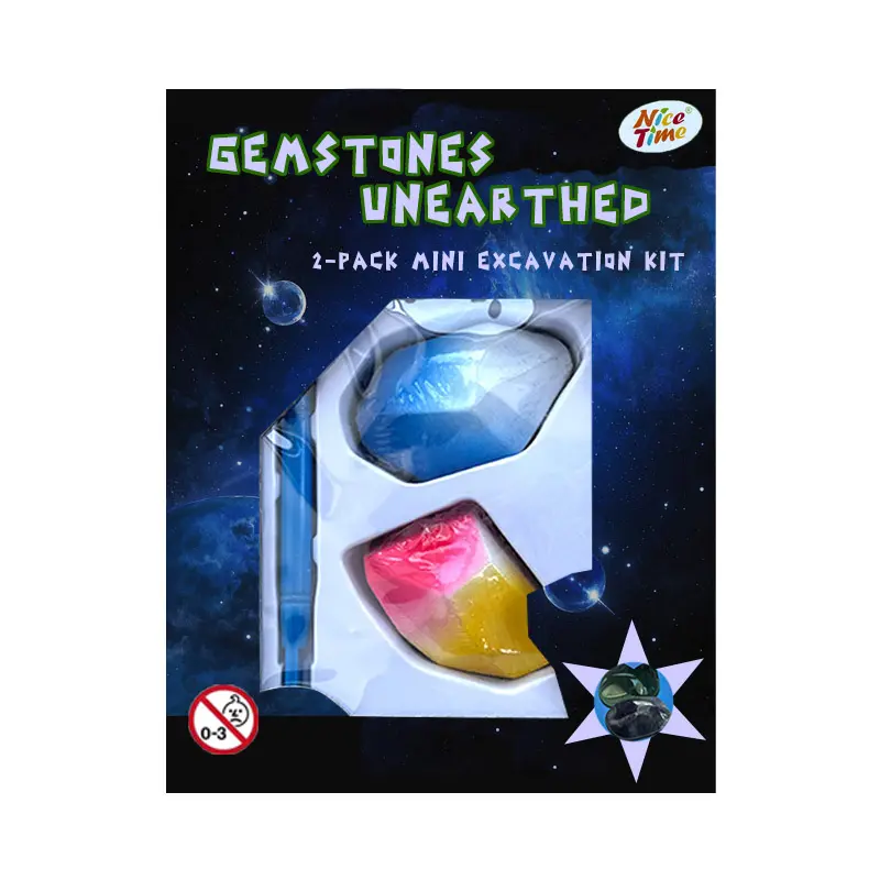 GEMSTONES UNEARTHED 2-pack mini excavation kit