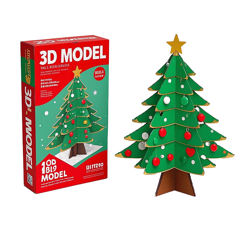 Christmas tree 3D puzzle model